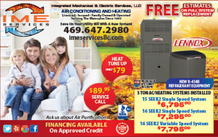 IME Services current promotional ad